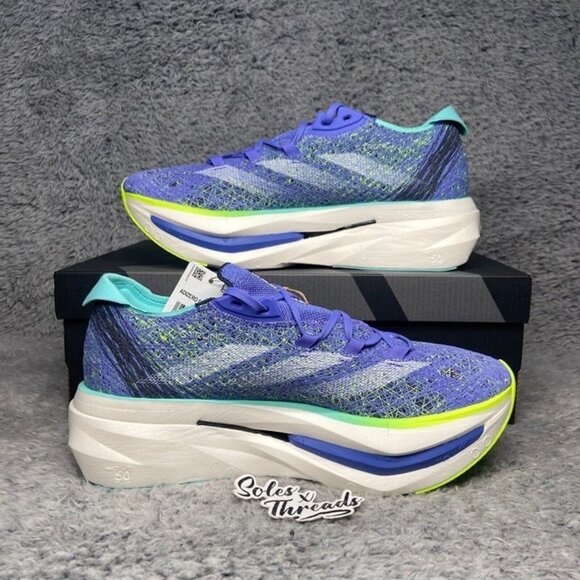 Adidas Adizero Prime x 2.0 Strung Size 9.5 Men Running Blue Lucid Lemon IF1209 main image 5